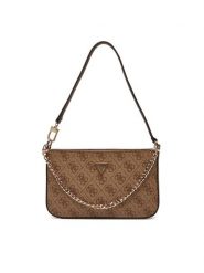 Guess Torebka Noelle II Mini HWBG96 72720 Brązowy. Brązowe torebki klasyczne Guess, z aplikacjami, ze skóry, bez dodatków. Za 549.99 zł.