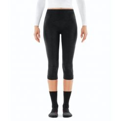 Rajstopy damskie 3/4 Falke Wool-Tech. Czarne rajstopy Falke, bez wzorów, z dzianiny. Za 440.00 zł.