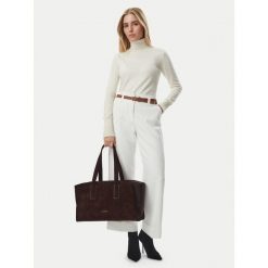 Torebka MICHAEL Michael Kors. Brązowe shopper bag MICHAEL Michael Kors, bez wzorów, bez dodatków. Za 1,759.00 zł.