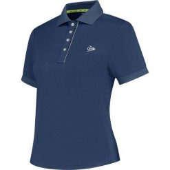 Koszulka sportowa damska Dunlop Club Polo z kołnierzykiem. Niebieskie t-shirty sportowe Dunlop, bez wzorów, bez ramiączek, tenisowe. Za 139.99 zł.