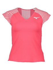Mizuno Koszulka funkcyjna w kolorze różowym rozmiar: XS. Różowe t-shirty sportowe Mizuno, xs, bez wzorów, bez ramiączek, outdoorowe. Za 66.00 zł.