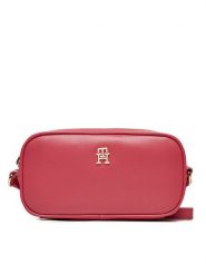 Tommy Hilfiger Torebka AW0AW16468 Różowy. Czerwone listonoszki Tommy Hilfiger, bez wzorów, ze skóry, bez dodatków. Za 219.99 zł.
