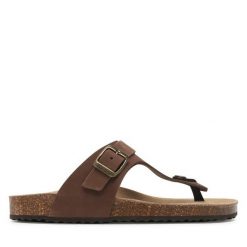 Japonki Geox. Brązowe japonki Geox, bez wzorów. Za 259.99 zł.