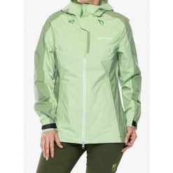 Kurtka przeciwdeszczowa damska Vaude Elope Jacket II. Zielone kurtki przeciwdeszczowe Vaude, bez wzorów, bez kaptura, trekkingowe. Za 660.99 zł.