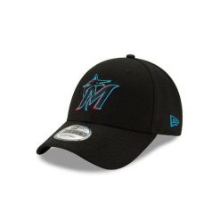 Czapka z daszkiem New Era MLB Miami Marlins. Czarne czapki z daszkiem New Era, bez wzorów, sportowe. Za 186.50 zł.