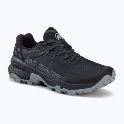 Buty trekkingowe damskie Mammut Sertig II Low GTX. Czarne buty trekkingowe Mammut, bez wzorów, bez zapięcia, trekkingowe. Za 666.05 zł.