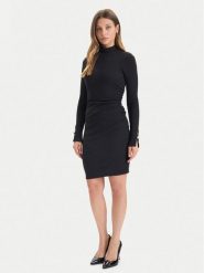 Guess Sukienka koktajlowa W5BK30 K0602 Czarny Regular Fit. Czarne sukienki Guess, xxl, z aplikacjami, z syntetyku, wizytowe, bez kołnierzyka, bez ramiączek. Za 439.99 zł.
