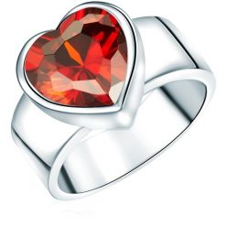 Rafaela Donata Ring Sterling Silber Zirkonia rot Pierścionki 1 ct Damski. Czerwone pierścionki Rafaela Donata, z cyrkonią, srebrne. Za 589.99 zł.