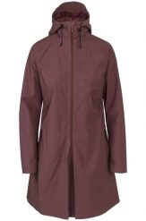 Damska kurtka przeciwdeszczowa 2w1 z funkcją poncho bordowa. Czerwone kurtki AGU, l, bez wzorów, z materiału, eleganckie, z kapturem. Za 730.35 zł.