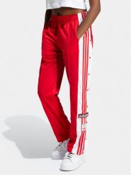 Adidas Spodnie dresowe Adibreak IP0620 Czerwony Regular Fit. Czerwone spodnie dresowe adidas, bez wzorów, z dresówki. Za 319.99 zł.