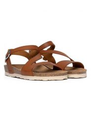 BACKSUN Sandały w kolorze jasnobrązowym rozmiar: 38. Brązowe sandały Backsun, bez wzorów, z materiału, klasyczne, z otwartym noskiem, bez obcasa, bez zapięcia. Za 130.99 zł.