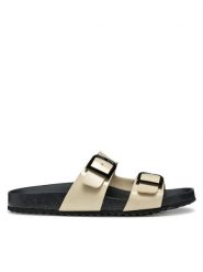 Geox Klapki D Brionia R D55Y3M 000HH C6738 Beżowy. Brązowe klapki Geox, bez wzorów, ze skóry, bez obcasa, bez zapięcia. Za 329.99 zł.