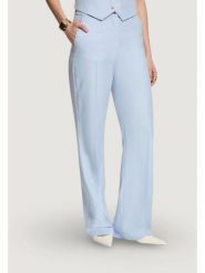 Morgan Spodnie materiałowe 261-PTYA.F Niebieski jasny Regular Fit. Niebieskie spodnie materiałowe Morgan, bez wzorów, z materiału. Za 329.99 zł.