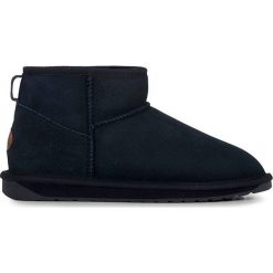 Emu Australia - Botki Stinger Micro. Niebieskie botki Emu Australia, bez wzorów, z gumy, z okrągłym noskiem, bez obcasa, bez zapięcia. W wyprzedaży za 519.99 zł.