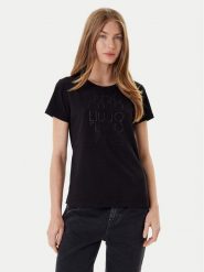 Liu Jo Sport T-Shirt TF5166 JS003 Czarny Regular Fit. Czarne t-shirty sportowe Liu Jo Sport, l, bez wzorów, z bawełny, bez ramiączek. Za 249.99 zł.