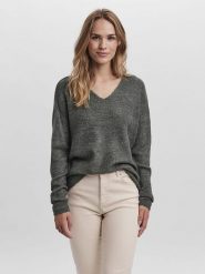 Vero Moda Sweter w kolorze khaki rozmiar: XS. Brązowe swetry Vero Moda, xs, bez wzorów, bez ramiączek. Za 61.46 zł.