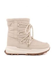 Exani Kozaki zimowe "Adele" w kolorze beżowym rozmiar: 41. Brązowe kozaki Exani, na zimę, bez wzorów, z materiału, eleganckie, bez obcasa, bez zapięcia. Za 197.17 zł.