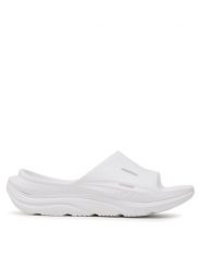 Hoka Klapki Ora Recovery Slide 3 1135061 Biały. Białe klapki HOKA, bez wzorów, z tworzywa sztucznego, sportowe, bez obcasa, bez zapięcia. Za 299.99 zł.