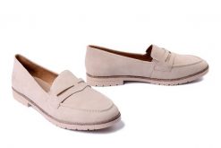 RIEKER 45300-62 beige , półbuty damskie. Brązowe półbuty wsuwane Rieker, bez wzorów, bez obcasa, na obcasie. Za 271.92 zł.