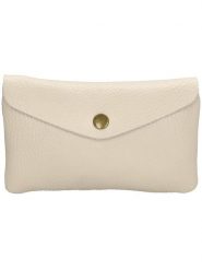 Charm Portfel "Elisa" w kolorze kremowym - 15,5 x 10 x 2,5 cm rozmiar: onesize. Brązowe portfele Charm, bez wzorów, z materiału. Za 78.66 zł.