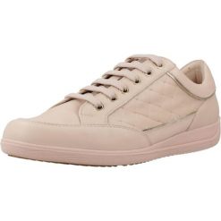 Buty GEOX D MYRIA Rose. Czerwone buty trekkingowe Geox, bez wzorów, ze skóry, bez zapięcia, trekkingowe. Za 259.99 zł.