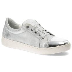 Srebrne Sneakersy Marshall Damskie Stylowe Obuwie. Szare buty treningowe Marshall, bez wzorów, ze skóry, bez zapięcia. Za 269.00 zł.