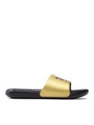 Under Armour Klapki Ua W Ansa Fix Sl 3023772-006 Złoty. Żółte klapki Under Armour, bez wzorów, ze skóry, bez obcasa, bez zapięcia. Za 179.99 zł.