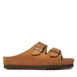 Klapki Scholl. Brązowe klapki Scholl, bez wzorów, bez obcasa, bez zapięcia. Za 289.99 zł.