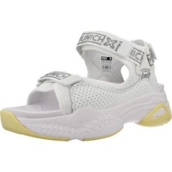 Sandały MUNICH AREIA Biały. Białe sandały munich, bez wzorów, z syntetyku, bez obcasa, bez zapięcia. Za 252.50 zł.