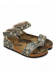 Calceo Sandały w kolorze czarno-żółtym rozmiar: 39. Czarne sandały Calceo, bez wzorów, klasyczne, z otwartym noskiem, bez obcasa, bez zapięcia. Za 158.47 zł.