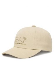 EA7 Emporio Armani Czapka z daszkiem 7W000327 AF13009 U1088 Beżowy. Brązowe czapki z daszkiem EA7 Emporio Armani, bez wzorów, z bawełny. Za 349.99 zł.