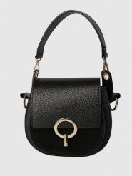 Victor & Hugo Paris Skórzana torebka "Eolia" w kolorze czarnym - 20 x 20 x 10 cm rozmiar: onesize. Czarne torebki klasyczne Victor & Hugo Paris, bez wzorów, z materiału, przez ramię, bez dodatków. Za 239.99 zł.