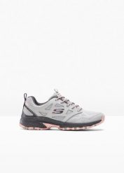 Buty trekkingowe Skechers z pianką memory, hydrofobowe. Szare buty trekkingowe bonprix, bez zapięcia. Za 349.99 zł.