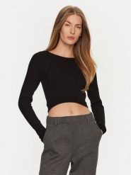 ViCOLO Sweter 77101S Czarny Regular Fit. Czarne swetry ViCOLO, s, bez wzorów, z syntetyku, bez ramiączek. Za 249.99 zł.