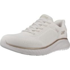Buty SKECHERS BOBS SQUAD CHAOS Biały. Białe buty trekkingowe Skechers, z syntetyku, bez zapięcia. Za 367.99 zł.