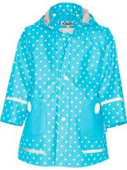 Playshoes Płaszcz przeciwdeszczowy w kolorze turkusowym rozmiar: 116. Niebieskie płaszcze Playshoes, bez wzorów, bez kaptura. Za 74.99 zł.