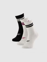 4F Skarpetki długie (3-pack) damskie - multikolor 35-38. Skarpetki 4f, bez wzorów. Za 69.99 zł.