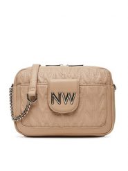 Nine West Torebka CEO-Astoria-Allure-01-LX10166 Beżowy. Brązowe listonoszki Nine West, bez wzorów, z materiału, bez dodatków. Za 299.99 zł.