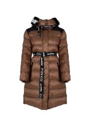 Pinko Kurtka "Giza" | 1G16CJ Y762 | Kobieta | Biały. Białe kurtki Pinko, bez wzorów, z poliamidu, eleganckie, z kapturem. W wyprzedaży za 849.00 zł.