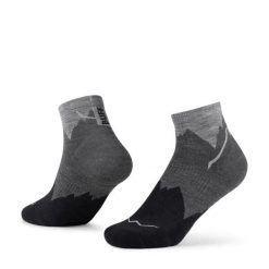 Skarpety turystyczne Buff Merino LIghtweight Quarter Sock LWQ3. Czarne skarpetki Buff, bez wzorów, z elastanu. Za 99.99 zł.