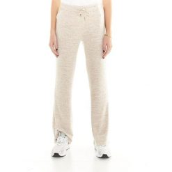 Damskie luźne spodnie dresowe Leone Winter Chic Boxing. Brązowe spodnie dresowe LEONE 1947 APPAREL, bez wzorów, z dresówki. Za 147.31 zł.