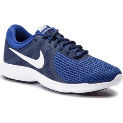Buty NIKE - Revolution 4 Eu AJ3490 414 Midnight Navy/White. Niebieskie buty do biegania Nike, bez wzorów, z materiału, bez zapięcia, do biegania, nike revolution. W wyprzedaży za 169.00 zł.