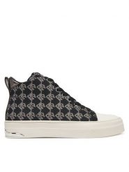 DKNY Trampki K2535281 Czarny. Czarne trampki DKNY, bez wzorów, z materiału, bez zapięcia. Za 379.99 zł.