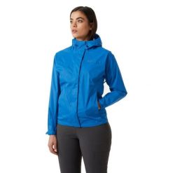 Kurtka przeciwdeszczowa damska Helly Hansen Loke. Niebieskie kurtki przeciwdeszczowe Helly Hansen, s, bez wzorów, bez kaptura, trekkingowe. W wyprzedaży za 370.95 zł.