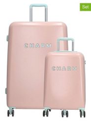 Charm Walizki (2 szt.) w kolorze jasnoróżowym rozmiar: onesize. Różowe walizki Charm. Za 434.99 zł.