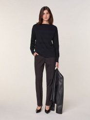 Rodier Wełniany sweter w kolorze czarnym rozmiar: L. Czarne swetry Rodier, l, bez wzorów, z wełny, bez ramiączek. Za 295.99 zł.