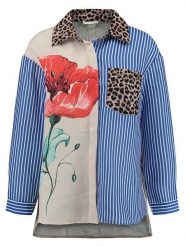 KEY LARGO Koszula "Ruby" w kolorze niebiesko-beżowym rozmiar: XS. Brązowe koszule KEY LARGO, xs, bez wzorów, bez kołnierzyka, bez ramiączek. Za 163.45 zł.