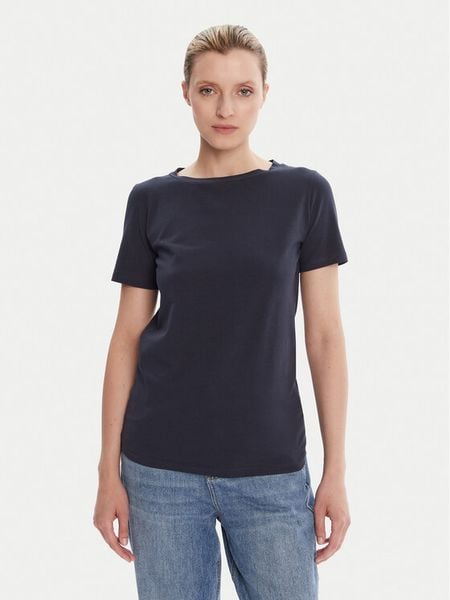 Weekend Max Mara T-Shirt Multib 2525976011 Granatowy Regular Fit. Niebieskie t-shirty Weekend Max Mara, xl, bez wzorów, z bawełny, bez kołnierzyka, bez ramiączek. Za 199.99 zł.