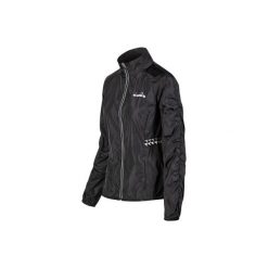 Kurtka sportowa damska Diadora L. Windbreaker Jacket. Czarne kurtki do biegania Diadora, l, bez wzorów, z poliamidu, bez kaptura, do biegania. Za 89.99 zł.