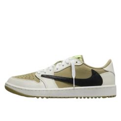 Air Jordan 1 Retro Low Golf Travis Scott Neutral Olive. Zielone swetry Jordan, bez wzorów, z materiału, klasyczne, bez ramiączek. Za 9,394.19 zł.